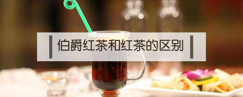 伯爵紅茶和紅茶的區別