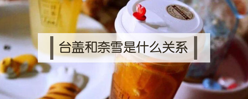臺蓋和奈雪是什么關系