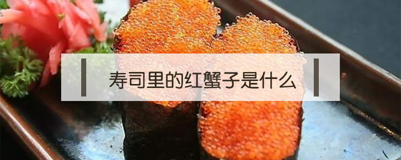 壽司里的紅蟹子是什么