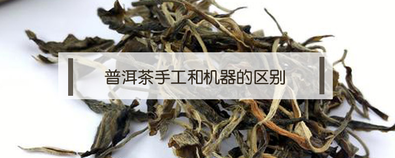普洱茶手工和機器的區(qū)別