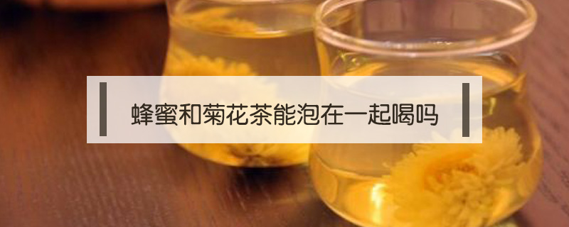 蜂蜜和菊花茶能泡在一起喝嗎