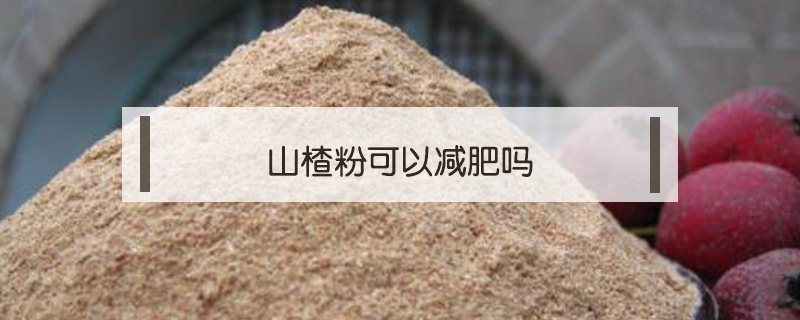 山楂粉可以減肥嗎