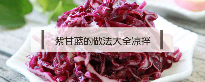紫甘藍(lán)的做法大全涼拌