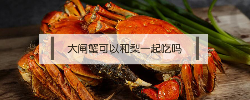 大閘蟹可以和梨一起吃嗎