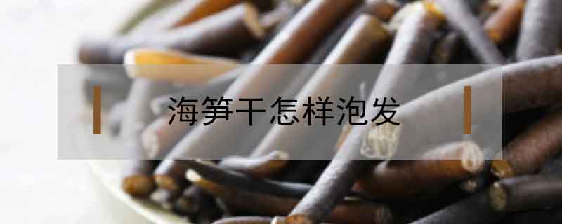 海筍干怎樣泡發(fā)