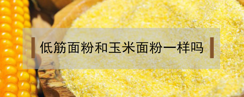 低筋面粉和玉米面粉一樣嗎