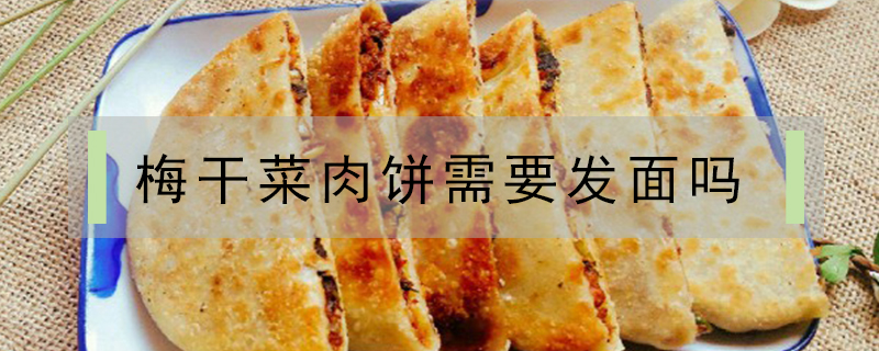 梅干菜肉餅需要發(fā)面嗎