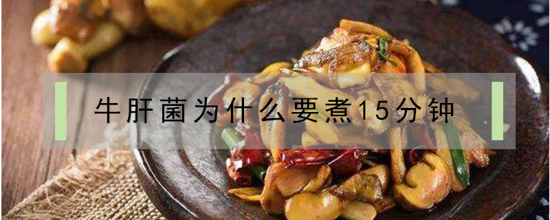 牛肝菌為什么要煮15分鐘