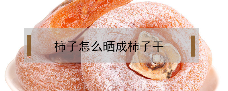 柿子怎么曬成柿子干