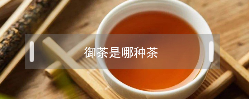 御茶是哪種茶