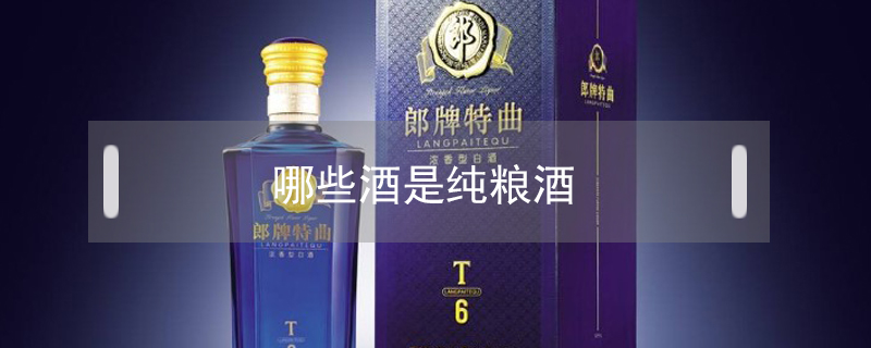 哪些酒是純糧酒
