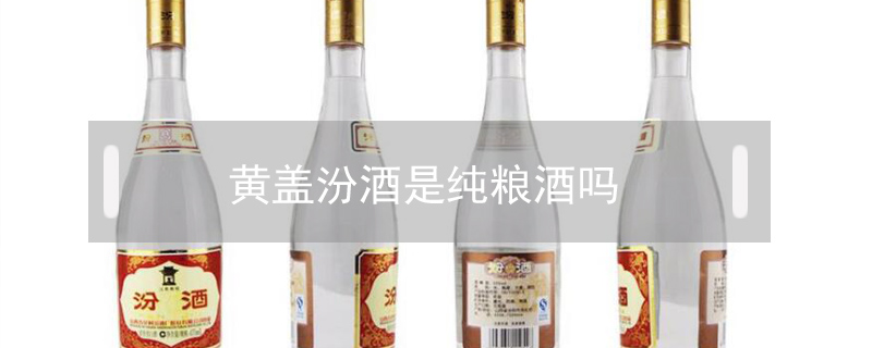 黃蓋汾酒是純糧酒嗎