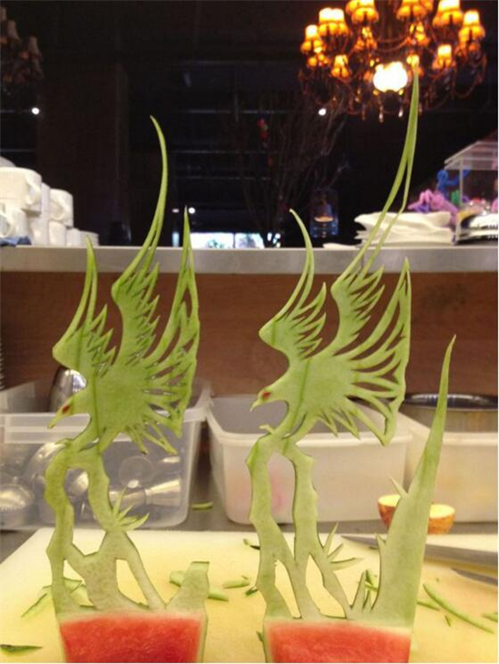 簡單易做的西瓜皮拉花 西瓜皮拉花走刀圖