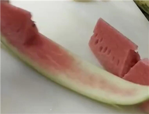 ktv果盤西瓜皮拉花 西瓜皮拉花走刀圖教程