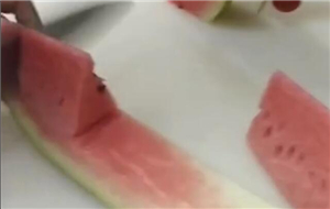 ktv果盤西瓜皮拉花 西瓜皮拉花走刀圖教程