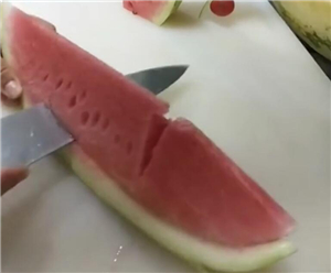 ktv果盤西瓜皮拉花 西瓜皮拉花走刀圖教程