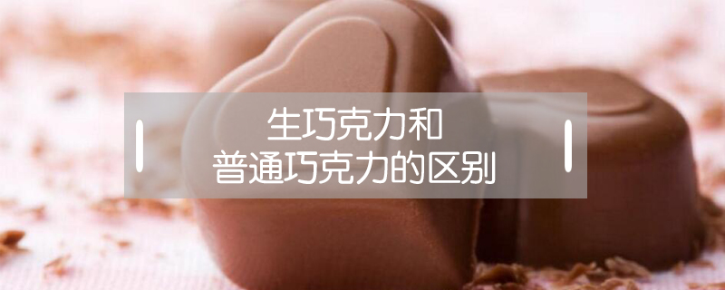 生巧克力和普通巧克力的區別