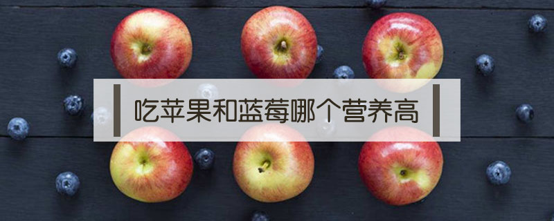 吃蘋果和藍莓哪個營養高