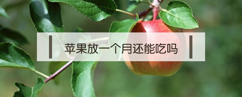 蘋果放一個月還能吃嗎
