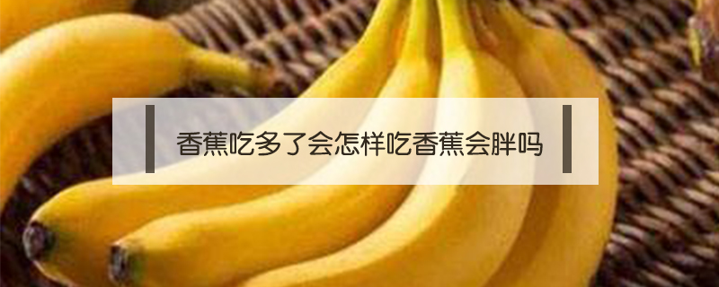 香蕉吃多了會怎樣吃香蕉會胖嗎