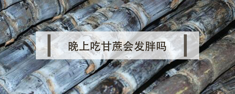 晚上吃甘蔗會發胖嗎