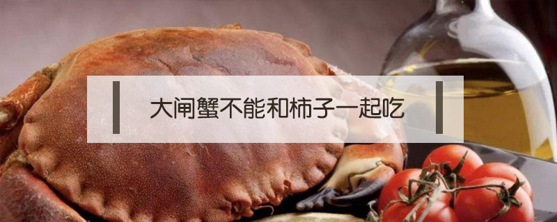 大閘蟹不能和柿子一起吃嗎