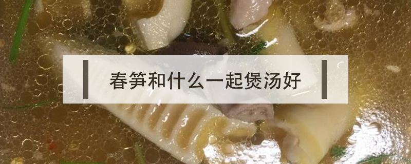 春筍和什么一起煲湯好