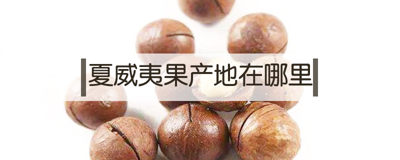 夏威夷果產地在哪里