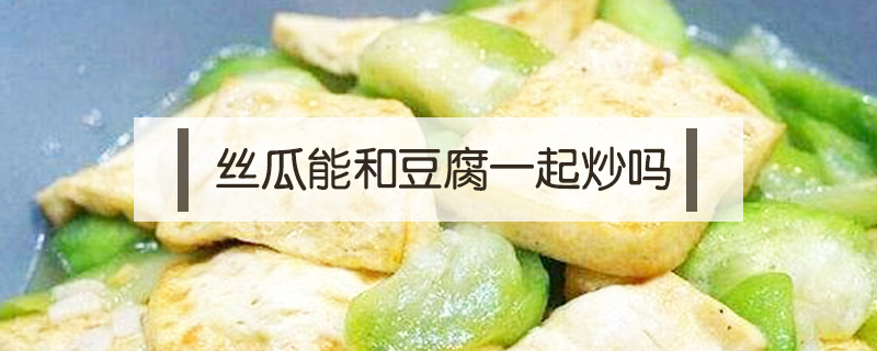 絲瓜能和豆腐一起炒嗎