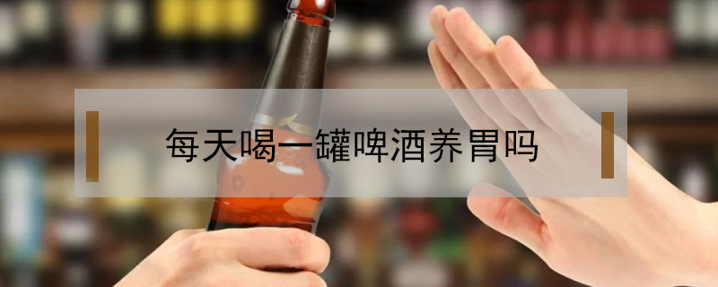 每天喝一罐啤酒養胃嗎