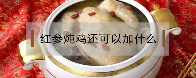 紅參燉雞還可以加什么