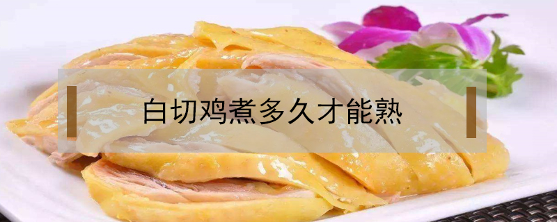 白切雞煮多久才能熟