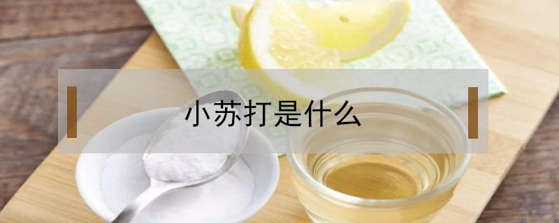 小蘇打是什么