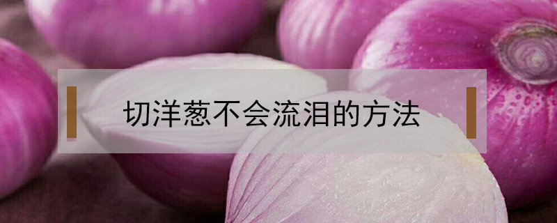切洋蔥不會流淚的方法