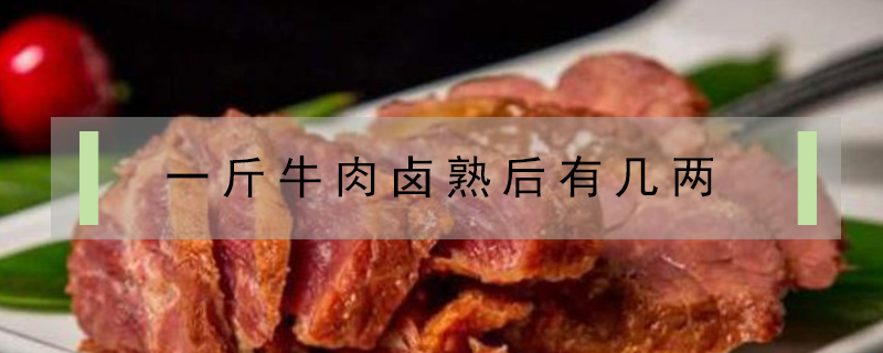 一斤牛肉鹵熟后有幾兩
