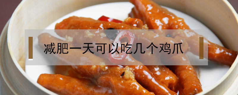 減肥一天可以吃幾個雞爪