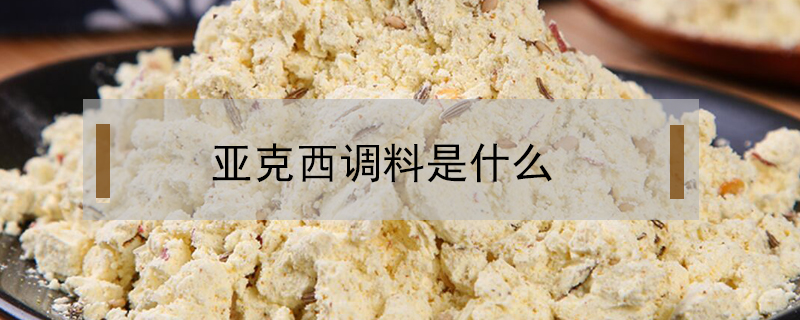 亞克西調料是什么