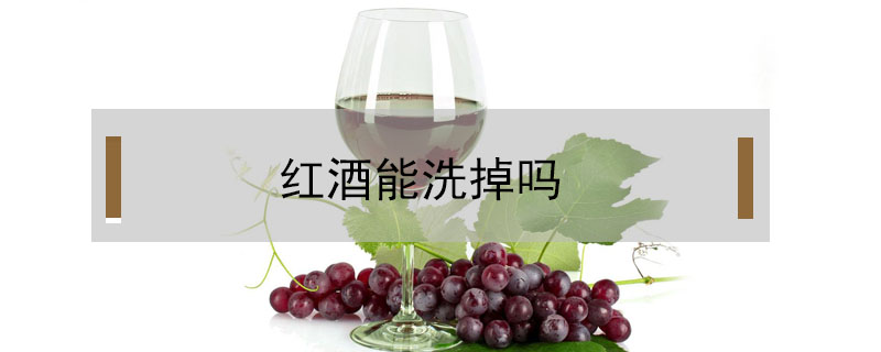 紅酒能洗掉嗎