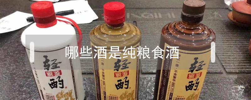 哪些酒是純糧食酒