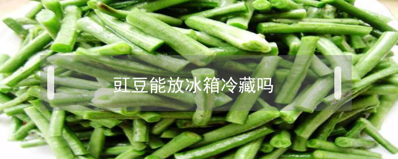 豇豆能放冰箱冷藏嗎
