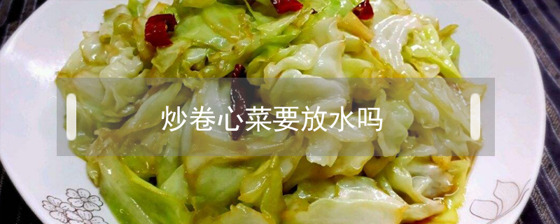 炒卷心菜要放水嗎