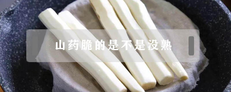 山藥脆的是不是沒熟