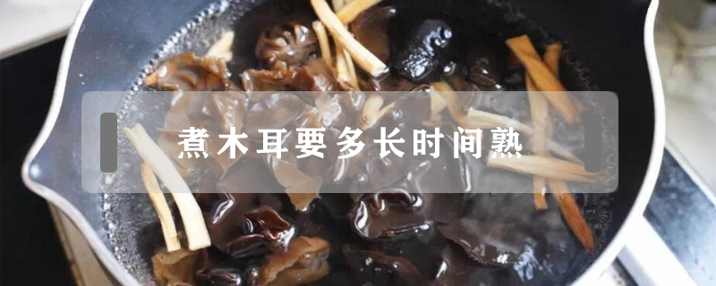 煮木耳要多長時間熟