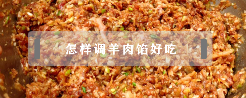 怎樣調(diào)羊肉餡好吃