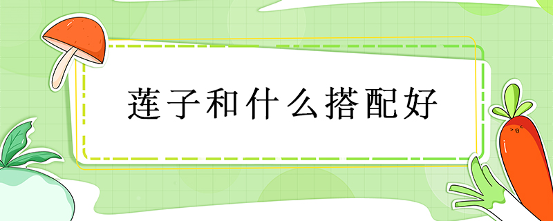 蓮子和什么搭配好