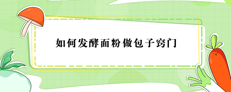 如何發(fā)酵面粉做包子竅門(mén)