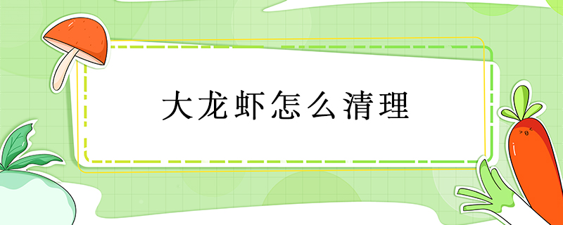 大龍蝦怎么清理