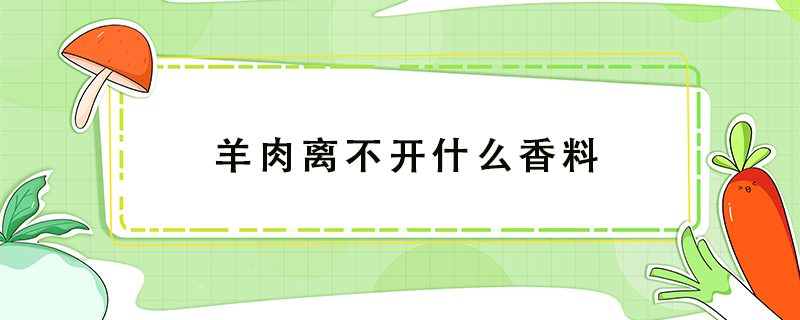 羊肉離不開什么香料